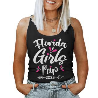 Womens Florida Girls Trip 2023 Cute Girls Weekend Road Trip Women Tank Top | Mazezy