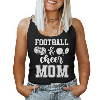 Football And Cheer Mom Or Mama Game Day Outfit Women Tank Top | Mazezy