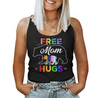 Free Mom Hugs Rainbow Gray Pride Lgbt Funny 1672 Women Tank Top Basic Casual Daily Weekend Graphic - Seseable