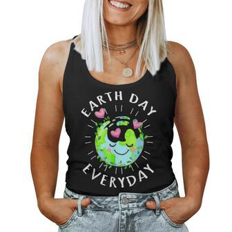 Fun Earth Day Everyday Protect Our Planet Save Mother Earth Women Tank Top | Mazezy