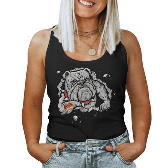 Funny Bulldog Love Mom Tattoo Gift Women Tank Top Basic Casual Daily Weekend Graphic - Seseable