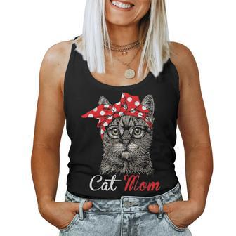 Funny Cat Mom For Cat Lovers Mothers Day Gift V2 Women Tank Top Basic Casual Daily Weekend Graphic - Seseable