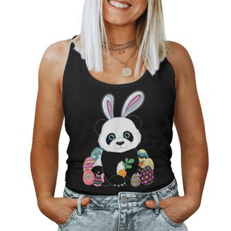 Funny Easter Panda Bunny Rabbit Eggs Hunting Women Tank Top Basic Casual Daily Weekend Graphic - Seseable