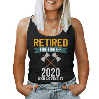 Funny Firefighter - Retired Fire Fighter 2020 Women Tank Top Basic Casual Daily Weekend Graphic - Seseable