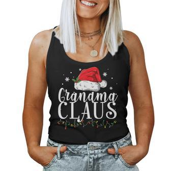 Funny Grandma Claus Christmas Pajamas Santa Gift Women Tank Top Basic Casual Daily Weekend Graphic - Seseable