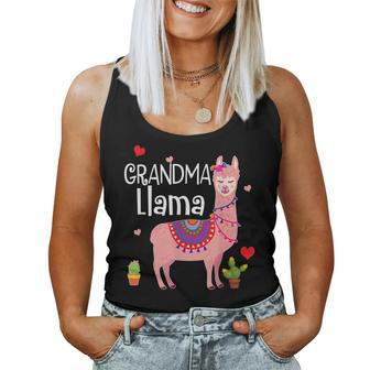 Funny Grandma Llama - Mothers Day Gift Women Tank Top Basic Casual Daily Weekend Graphic - Thegiftio UK