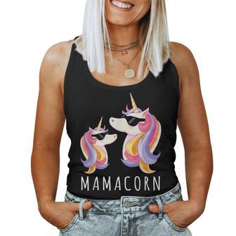 Funny Mamacorn Gift Mama Unicorn Mom And Baby Christmas Women Tank Top Basic Casual Daily Weekend Graphic