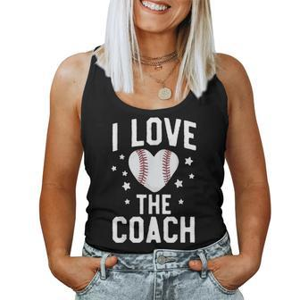 Funny Mom Baseball I Love The Coach Wife Mother Women Tank Top Basic Casual Daily Weekend Graphic - Seseable