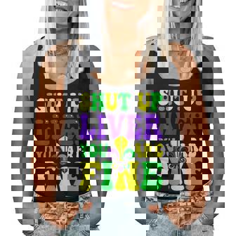 Funny Shut Up Liver Youre Fine Mardi Gras Women Men Women Tank Top Basic Casual Daily Weekend Graphic | Seseable CA