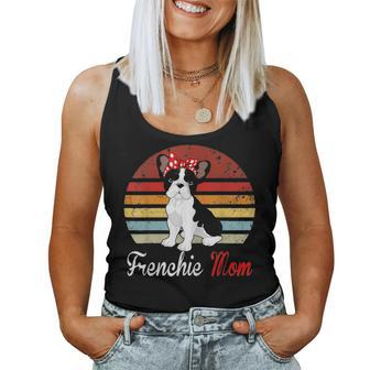 Funny Vintage Frenchie Bulldog Mom For Dog Lovers Women Tank Top Basic Casual Daily Weekend Graphic - Seseable