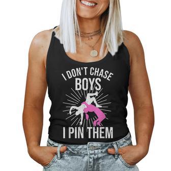 Funny Wrestling Girls Designs For Women Wrestle Athlete Fans Women Tank Top Basic Casual Daily Weekend Graphic | Seseable UK