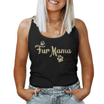Fur Mama Dog Cat Lover Mom Mommy Babies Gift Women Tank Top Basic Casual Daily Weekend Graphic - Seseable