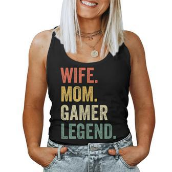 Gamer Mom Funny Wife Mom Video Game Legend Mothers Day Women Tank Top Basic Casual Daily Weekend Graphic - Thegiftio UK