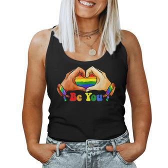 Gay Pride Clothing Lgbt Rainbow Flag Heart Unity Women Tank Top | Mazezy