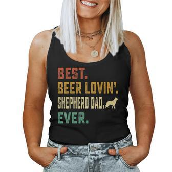 German Shepherd Lover Best Beer Loving German Shepherd Dad Women Tank Top | Mazezy