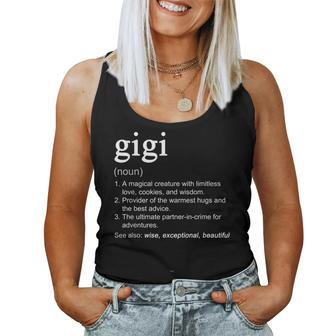 Gigi Definition Funny Mothers Day Grandma Women Tank Top Basic Casual Daily Weekend Graphic - Thegiftio UK