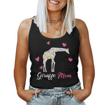 Giraffe Mom Funny Animal Gift For Mothers Day Women Tank Top Basic Casual Daily Weekend Graphic - Seseable