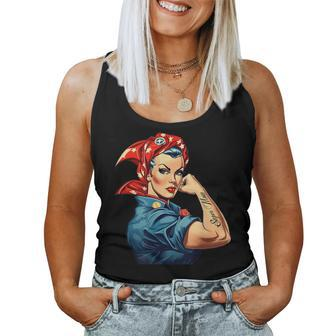 Girl Power We Can Do It Rosie The Riveter Woman Super Mom Women Tank Top Basic Casual Daily Weekend Graphic - Thegiftio UK