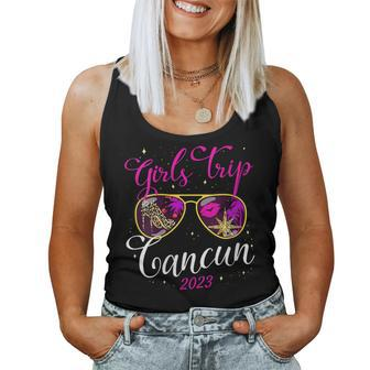 Womens Girls Trip Cancun 2023 Vacation For Women Weekend Birthday V2 Women Tank Top | Mazezy UK