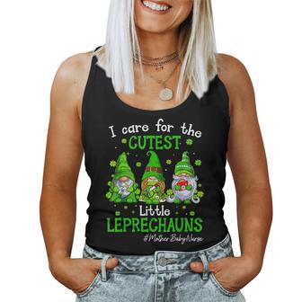 Gnomes Mother Baby Nurse St Patricks Day Leprechauns Women Tank Top Basic Casual Daily Weekend Graphic - Thegiftio UK