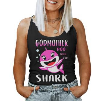 Godmother Shark Doo Doo Christmas Mothers Day Gifts Women Tank Top Basic Casual Daily Weekend Graphic | Seseable UK