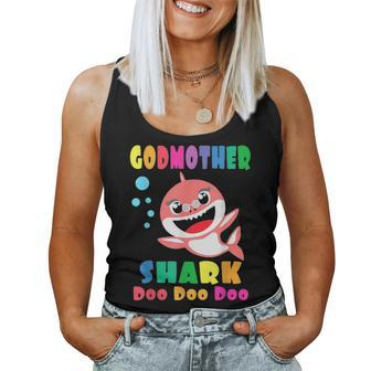 Godmother Shark Funny Mothers Day Gift For Womens Mom Women Tank Top Basic Casual Daily Weekend Graphic | Seseable UK