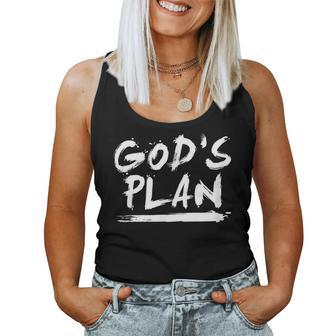 Gods Plan - Classic Hip Hop Rap Fan Women Tank Top | Mazezy