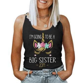 Im Going To Be A Big Sister 2019 Unicorn Girl Women Tank Top | Mazezy