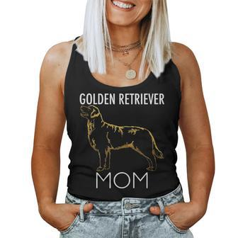 Golden Retriever Mom Dog T Women Tank Top Basic Casual Daily Weekend Graphic - Seseable
