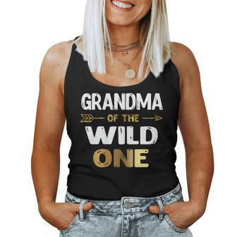 Grandma Of The Wild One Cute 1St Birthday First Thing Women Tank Top | Mazezy AU