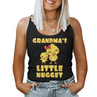 Grandmas Little Nugget Chicken Lover Grandma Mothers Day Women Tank Top Basic Casual Daily Weekend Graphic - Thegiftio UK