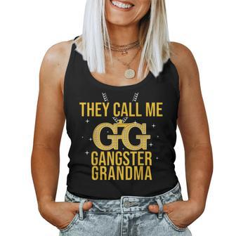 Grandmother They Call Me Gg Gangster Grandma Gangsta Women Tank Top | Mazezy
