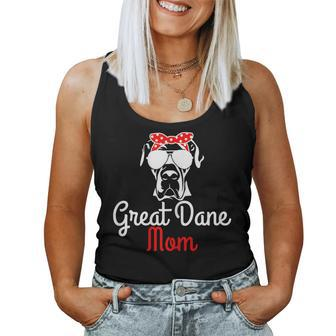 Great Dane Mom Vintage Funny Cute Dog Great Dane Mama Women Tank Top Basic Casual Daily Weekend Graphic - Seseable