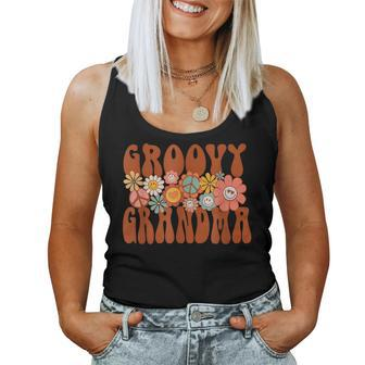Groovy Grandma Retro Matching Family Baby Shower Women Tank Top | Mazezy