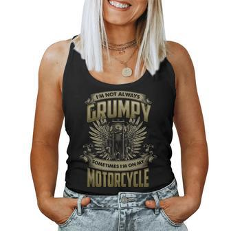 Grumpy Old Motorcycle Rider Motorbike Sarcastic Biking Dad Women Tank Top | Mazezy