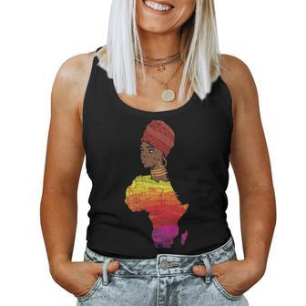 Grunge Black History Month Africa Mother Goddess Queen Women Tank Top Basic Casual Daily Weekend Graphic - Seseable