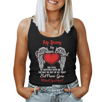 Guardian Angel My Nanny Christmas She Watches Over Me Women Tank Top | Mazezy