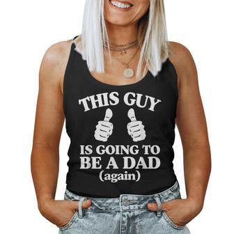 This Guy Is Going To Be A Dad Again Best Christmas Women Tank Top | Mazezy