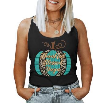 Halloween Thankful Blessed Yaya Yaya Gift For Mom Women Women Tank Top Basic Casual Daily Weekend Graphic - Seseable