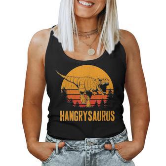 Hangrysaurus Dinosaur T Rex Funny Mothers Day Gift Women Tank Top Basic Casual Daily Weekend Graphic - Seseable
