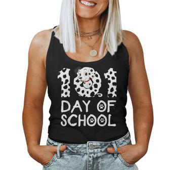 Happy 101 Days School Dog Lover Student Or Teacher Boys Kids V2 Women Tank Top Basic Casual Daily Weekend Graphic - Seseable