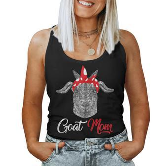 Womens Happy Goat Mom Mama Mother Holiday Women Tank Top | Mazezy