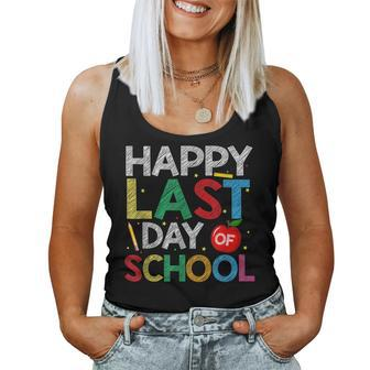 Happy Last Day Of School End Of Year Teacher Student Women Tank Top | Mazezy