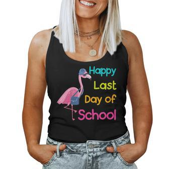 Happy Last Day Of School Flamingo Student Teacher Women Tank Top | Mazezy