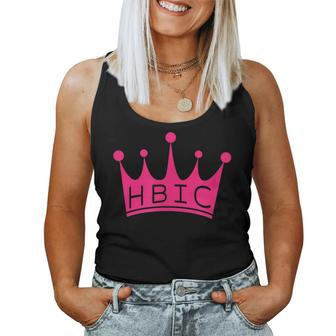 Hbic Womens Gift Head Bitch In Charge Design Women Tank Top Basic Casual Daily Weekend Graphic - Seseable