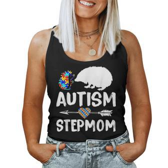 Hedgehog Autism Step Mom Love Autism Awareness Women Tank Top Basic Casual Daily Weekend Graphic | Seseable UK