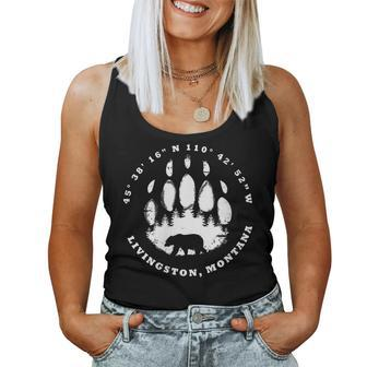 Womens Hiking Bear Wear Livingston Montana Women Tank Top | Mazezy