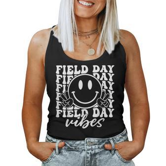 Hippie Field Day Vibes For Teacher Kids Field Day 2023 Women Tank Top Basic Casual Daily Weekend Graphic - Thegiftio UK