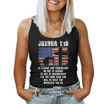Holy Bible Verse Patriotic Christian Gift Usa Flag Prayer Women Tank Top Basic Casual Daily Weekend Graphic - Seseable