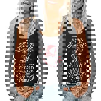 Before You Hurt My Daughter The Death Grim Reaper Father Dad Women Tank Top | Mazezy